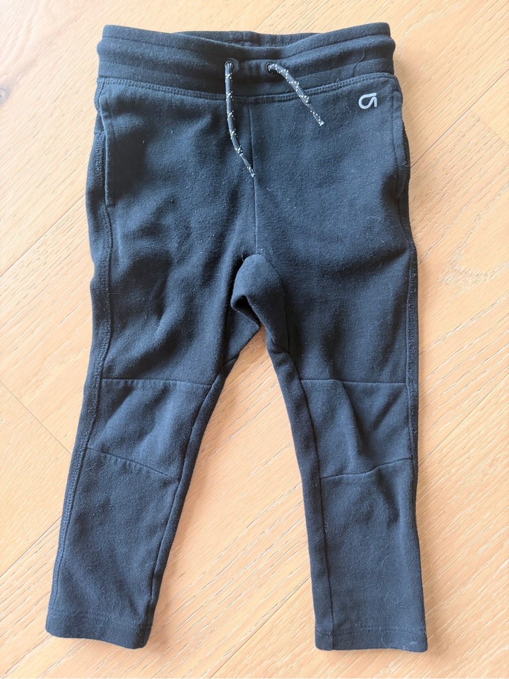 Gap Fit 2T Boys Toddler Black Sweatpants Joggers Cotton Blend